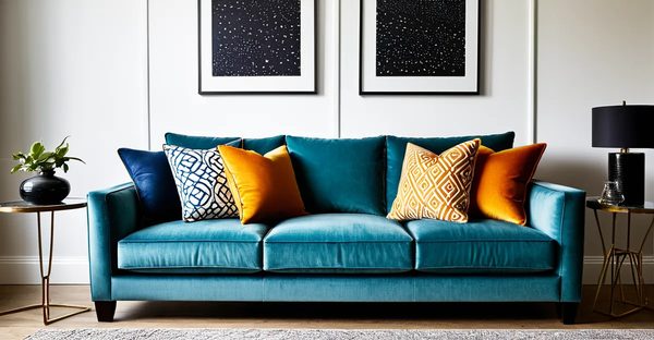 Brighten your home with colourful sofas: style and comfort