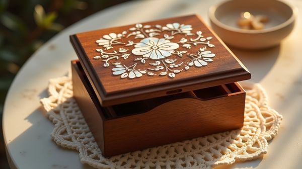 Elegant shell jewelry box for exquisite keepsakes